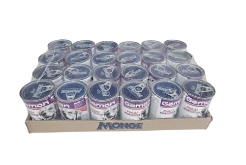 GEMON CANE PATE' CON AGNELLO-CONFEZIONE DA 24 (24 x 400 g) - Gemon All Breeds Adult Paté con Agnello-Alimento Completo per Cani Adulti di Tutte le Taglie.