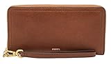 fossil clutch ellis Diese Clutch aus Leder hat zwölf Kartenfächer, ein Reißverschlussfach, ein Münzfach mit Kellerfalte und eine abnehmbare Handgelenksschlaufe. Wird separat verschickt.