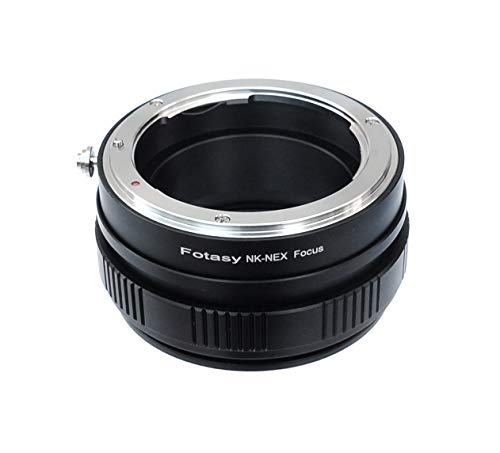 Fotasy Nikon Lens to Sony E-Mount Focusing Helicoid Adapter, Nikon F Mount Lens