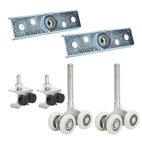Rolos de porta de vidro de 2 conjuntos, roda de suspensão de porta de 25 mm de diâmetro para suprime