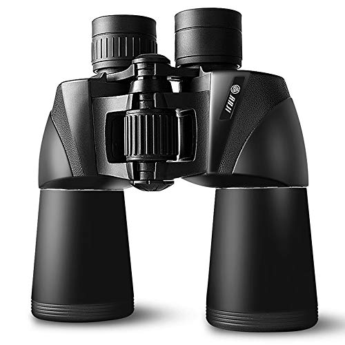 AAJI 10x50 Binoculars for Adults, HD Professional Waterproof Fogproof Binoculars with Low Light Night Vision, Durable and Clear FMC BAK4 Prism Lens, for Birds Watching Hunting Traveling (Black)