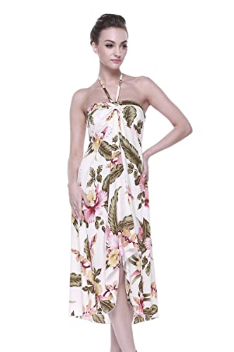 Image of Women's Hawaiian Luau Halter Dress in Signature Prints