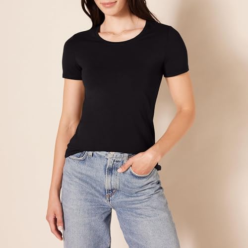 Image of Amazon Essentials Women's Regular-Fit Short-Sleeve Crewneck T-Shirt, Multipacks