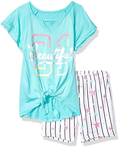 One Step Up girls Soft Knit Top and Short Set