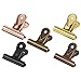 NUOBESTY 5pcs Tail Clips Multi-Function Binder Clips for Office Supplies Paper Clamps for Home School and Business Use