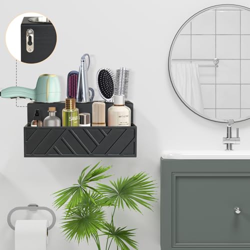 Unistyle Hair Blow Dryer Holder Curling Iron Holder Countertop, Hair Tools & Styling Supplies Organizer Flat,Bathroom Counter Organizer for Accessories, Makeup, Toiletries Storage - Image 5