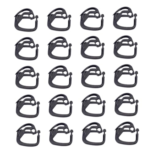 BESTonZON 50piezas Clips Para Malla De Sombra Ganchos Para Toldos Prácticos y Duraderos