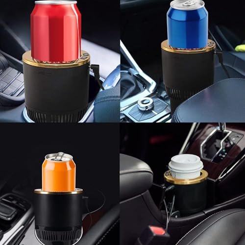 Calentador y enfriador portátil 2 en 1 para vasos de auto miniatura 6