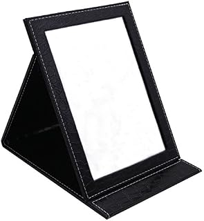 Famiry Portable Folding Vanity Mirror for Bedroom Cosmetic Dresser, Makeup Mirror with Leather