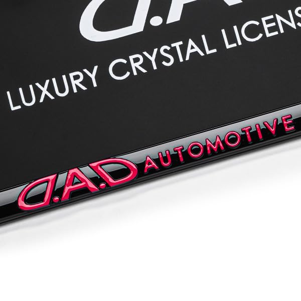 D.A.D. D. D. A.D Crystal License Frame II Rear Model [Black/Pink