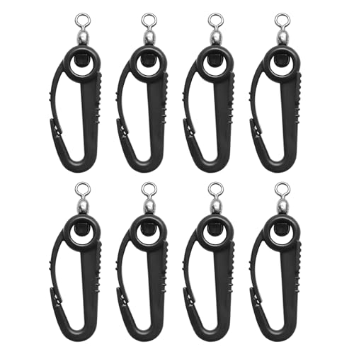 EUPHENG Downrigger Cable Terminator Kit, Complete Set with Swivel Snaps, Thimble, Soft Stop Bumper & Crimp Sleeves for Clean Finish & Easy Setup