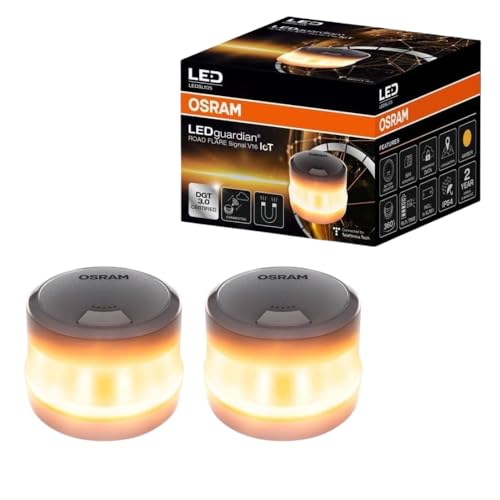 MARAN BULBS LEDSL105 Pack x2 Balizas de emergencia LED para coche homologada DGT 3.0 con Telefónica hasta 2038. PRIMERA MARCA Y CON 12 AÑOS DE GARANTÍA