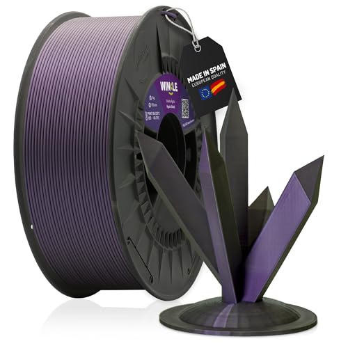 Filamento PLA Violeta Ágata WINKLE HD 1.75mm de 1kg para Impresora 3D con Acabado Interferencia