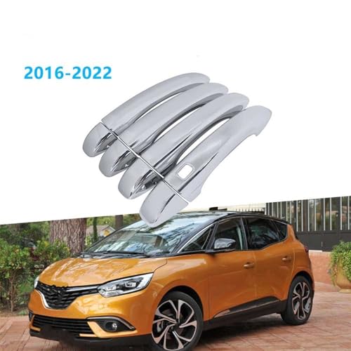Poignée de voiture chrome pour Renault Scenic 4 finition luxe et haute protection - 3