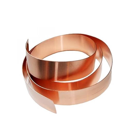 Pure Copper Sheet Roll, Copper Flashing General Use or Roofing Flashing Roll - DIY (24Ga 2" Width, 5FT)