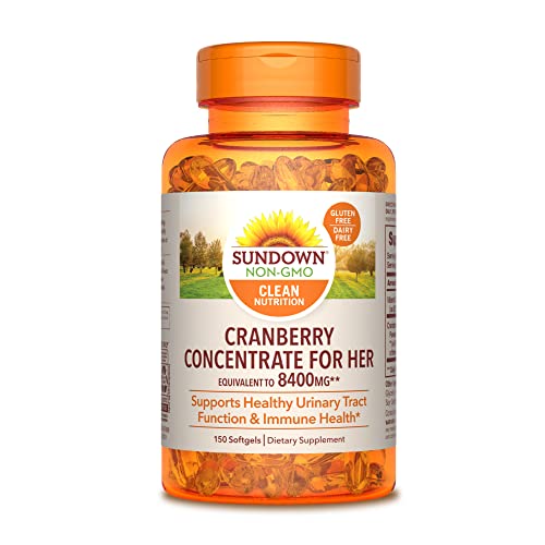 Sundown PPAX1300820 Cranberry Softgels, Cranberry Concentrate Plus Vitamin D3 cover
