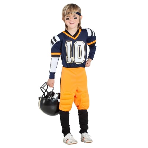 Boland - Costume de football américain pour enfants, 6 pièces, costume de carnaval pour une fête à thème, Halloween ou le carnaval, Superbowl