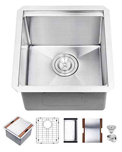 Homtone-15x16-Undermount-Kitchen-Sink-with-Cover-Hidden-Kitchen-Sink-Bar-Sink-Single-Bowl-Stainless-Steel-Sink-for-RV-Outdoor-10-Deep-Sink