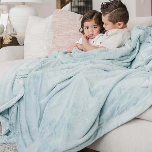 Image of SARANONI Luxury Lush Kids Blanket | Ultra-Soft & Cozy Plush Comfy Blankets for Kids & Teens | Dew - 40 inch x 60 inch