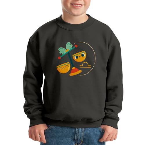 Sweatshirt Enfant Balance Signe Astrologie Anti-Irritation - Pull Molleton Doux - 2
