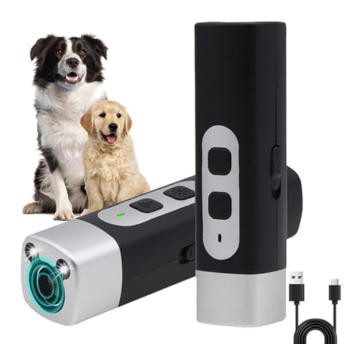 CHENRI Ruhemeister Pro - Schonendes Ultraschall, Ruhemeister Hund, Anti-Bell-Gerät für Hunde mit Taschenlampe, Ruhemeister Pro – 2026 Schonendes -Training für Ruhiges Zuhaus (Schwarz)