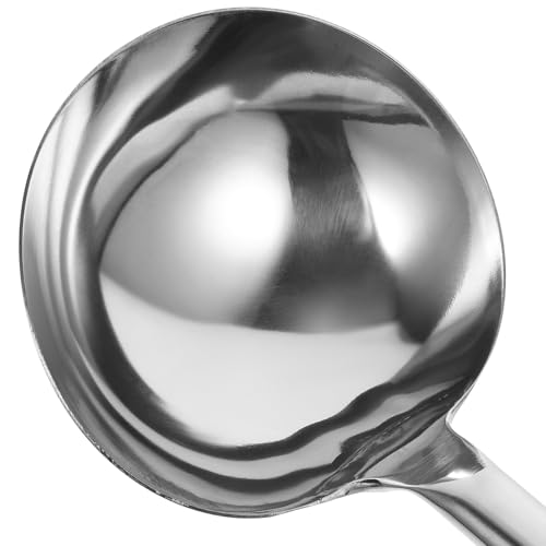 Cuchara de cocina de acero inoxidable resistente Zerodeko con mango ergonómico de madera 4