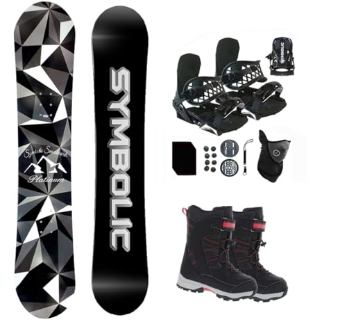 Symbolic Platinum Kids 2025 Snowboard & Bindings & Choice Boots Complete Package...