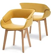 Ivinta Modern Dining Room Chair Set of 2 for Kitchen, Mid-Century Upholstered Fabric Accent Chair...