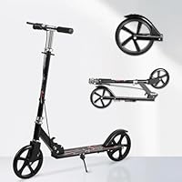 BEOSIOR Kick Scooter, 2-Wheel Foldable Adult Scooter with Adjustable Handlebar, Kid Scooter for up 100kg Boys & Girls Ages 8-12+
