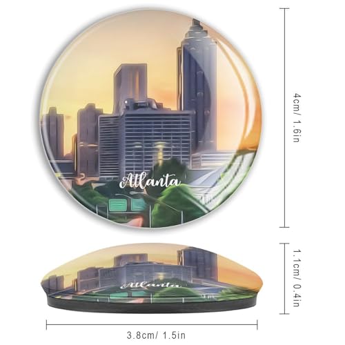 Imanes de vidrio de Atlanta, el recuerdo histórico ideal para regalar 4