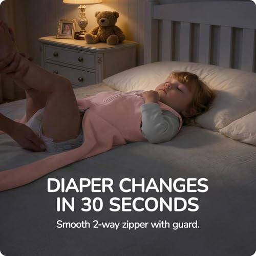 Image of Baby Sleep Sack 3-6 Months, 1.0 Tog Supersoft Thermostatic Cotton Toddler Sleeping Sack for Babies Infant, 2-Way Zipper Baby Wearable Blanket for All Season