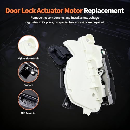 Image of HiSport Front Left Door Lock Actuator Motor 5K1837015E 6RD837015A Power Door Latch Compatible with VW Beetle GTI Golf Jetta Passat