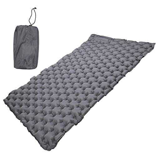 Zerodis 60's Foot Press Inflatable Camping Mattress, Gray Nylon Camping Mattress