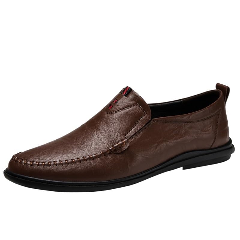 Men's Slip-Ons Loafers Fashion Pointed Toe Comfort Non-Slip Low Top Business Work Dress Shoes for Men