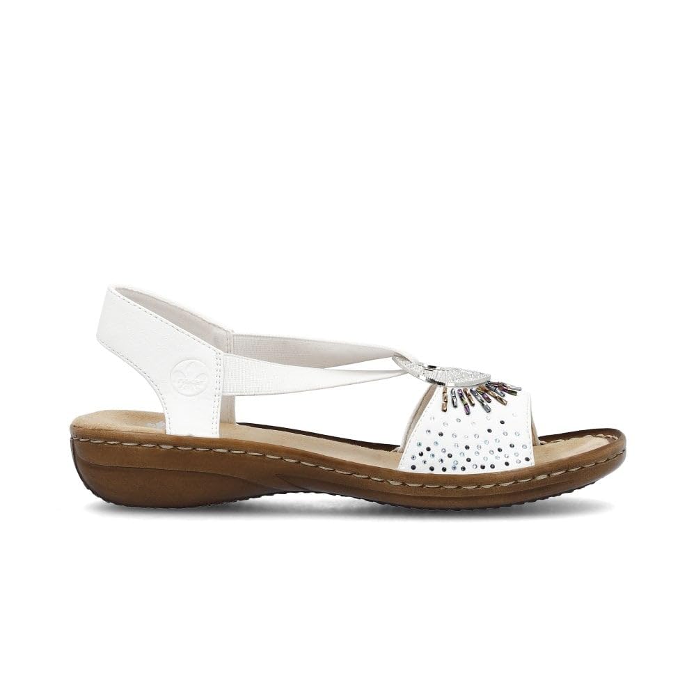 Chaussures Rieker 6088080 blanches pointure 41 ultra légères - 8