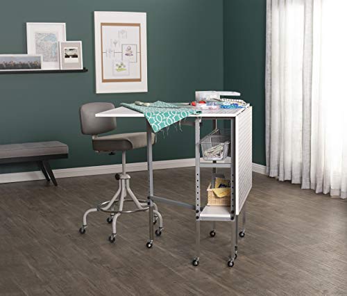 Sew Ready 13386 Foldable Hobby And Cutting Grid Table - 58.75 Inch W X 36.5 Inch D White Arts And Crafts Table thumb #1