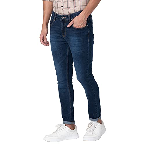 Image of Spykar Men's Mid Rise Slim Fit Jeans
