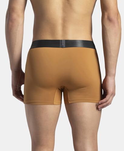 Image of Jockey IC28 Men's Tactel Microfiber Elastane Stretch Solid Trunk with Moisture Move Treatment