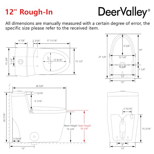 Deer Valley DV-1F52636B Deervalley Elongated One-Piece Toilet thumb #4