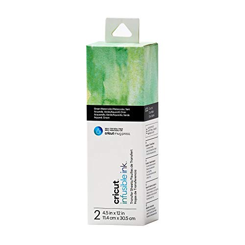 Cricut Infusible Ink Transfer Sheets Patterns (2 ct) - Green Watercolor
