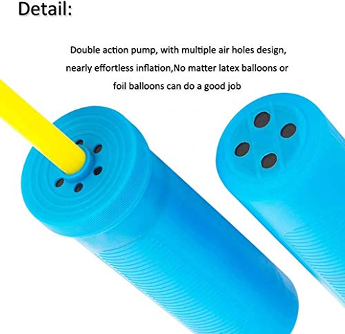 image for Hiquaty Balloon Pump Hand Held 2 Pack, 2Way Dual Action Inflator Air P