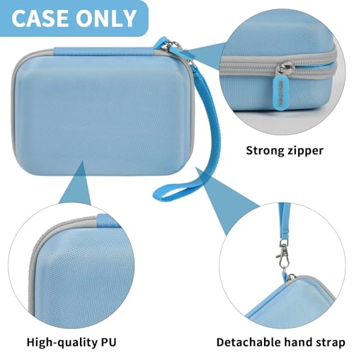 Image of Case Compatible with GL SFT1200 / MT3000 / AXT1800 / MT1300 / A1300 / AR750S-Ext for Glinet Travel Router Wireless, Portable WiFi Storage Holder for Ethernet Cable & Power Adapter (Box Only) - Blue