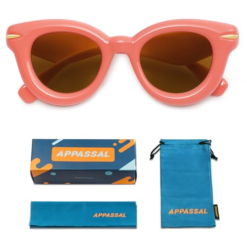 Cute Round Sunglasses for Women Men Trendy Chunky Thick Inflated Shades AP3695
