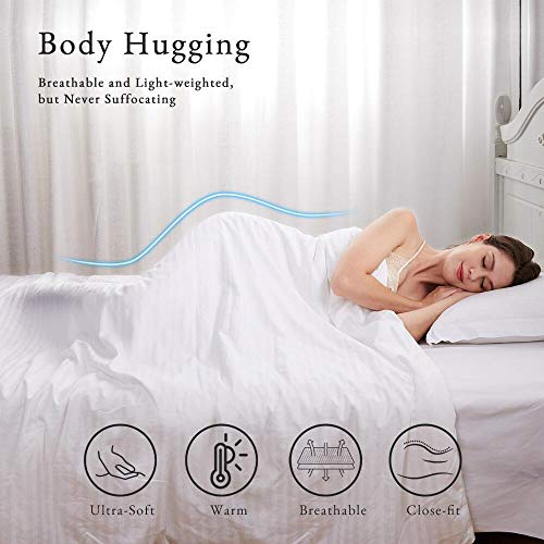 Silkicah Mulberry Silk Comforter Queen Size, 100% Natural Mulberry Silk Filled Duvet Breathable Lightweight Pure Silk Quilt For Summer Season(86"×90") #TOP1