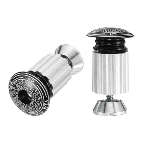 HARFINGTON Bar End Plugs Aluminum Handlebar End Caps Bike Plugs 0.6oz Expanding Locking for MTB Road...