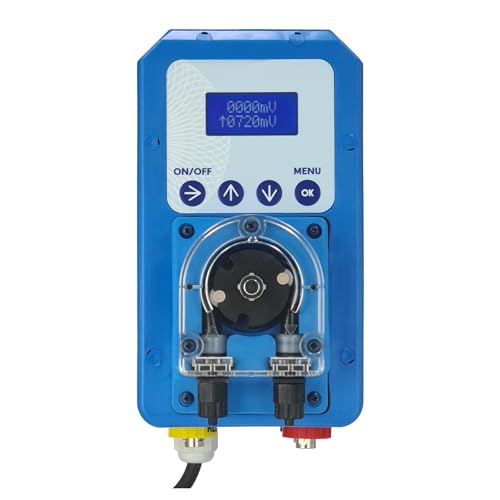 Dosificador automático programable de Nivel de Cloro (Redox) para Piscinas. Bomba peristáltica con Lectura y Control de Cloro y sonda de Nivel del Producto dosificado.