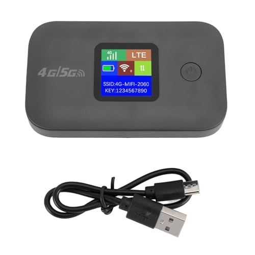 Image of 4G LTE Mobile Hotspot, Portable WiFi Router with SIM Card Slot, Supports 8-10 Users, for Travel Smartphone Tablet Laptop (Asian Version)
