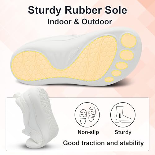Image of Spesoul Wide Womens Walking Shoes Adjustable Diabetic Shoes Breathable Zero Drop Barefoot Shoe Neuropathy Edema Nursing Shoe Wide Width Sneakers
