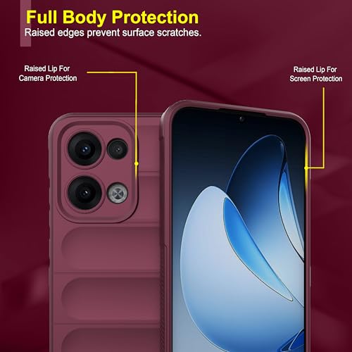 Image of Zapcase Back Case Cover for Oppo K13 Turbo 5G | Compatible for Oppo K13 Turbo 5G Back Cover | Liquid Silicon Magic Case with Camera Protection | Plum