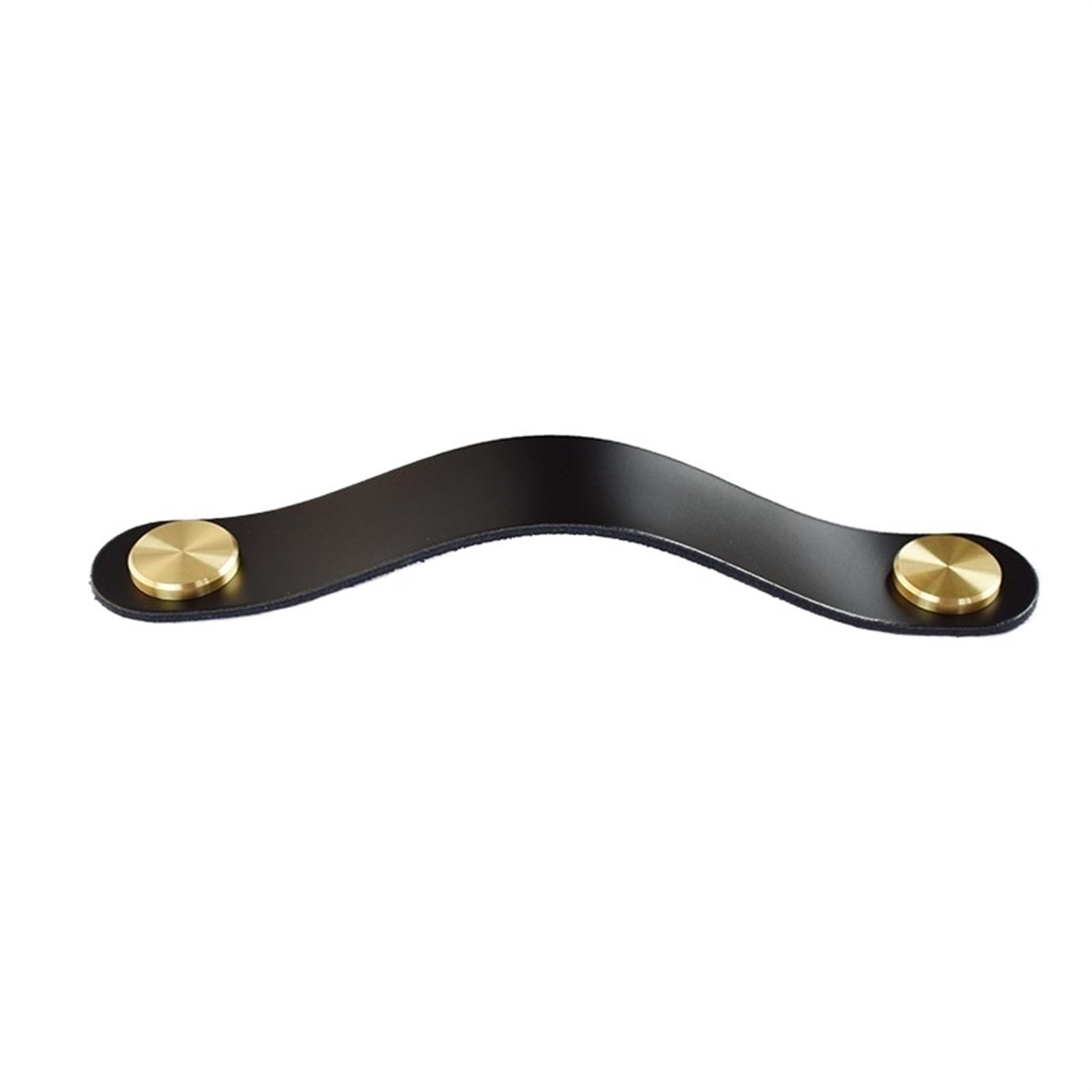 Cqahdsevf Black Gold Leather Drawer Pulls, Leather Drawer Pulls Multicolor Multiple Sizes For Furniture(,128Mm)